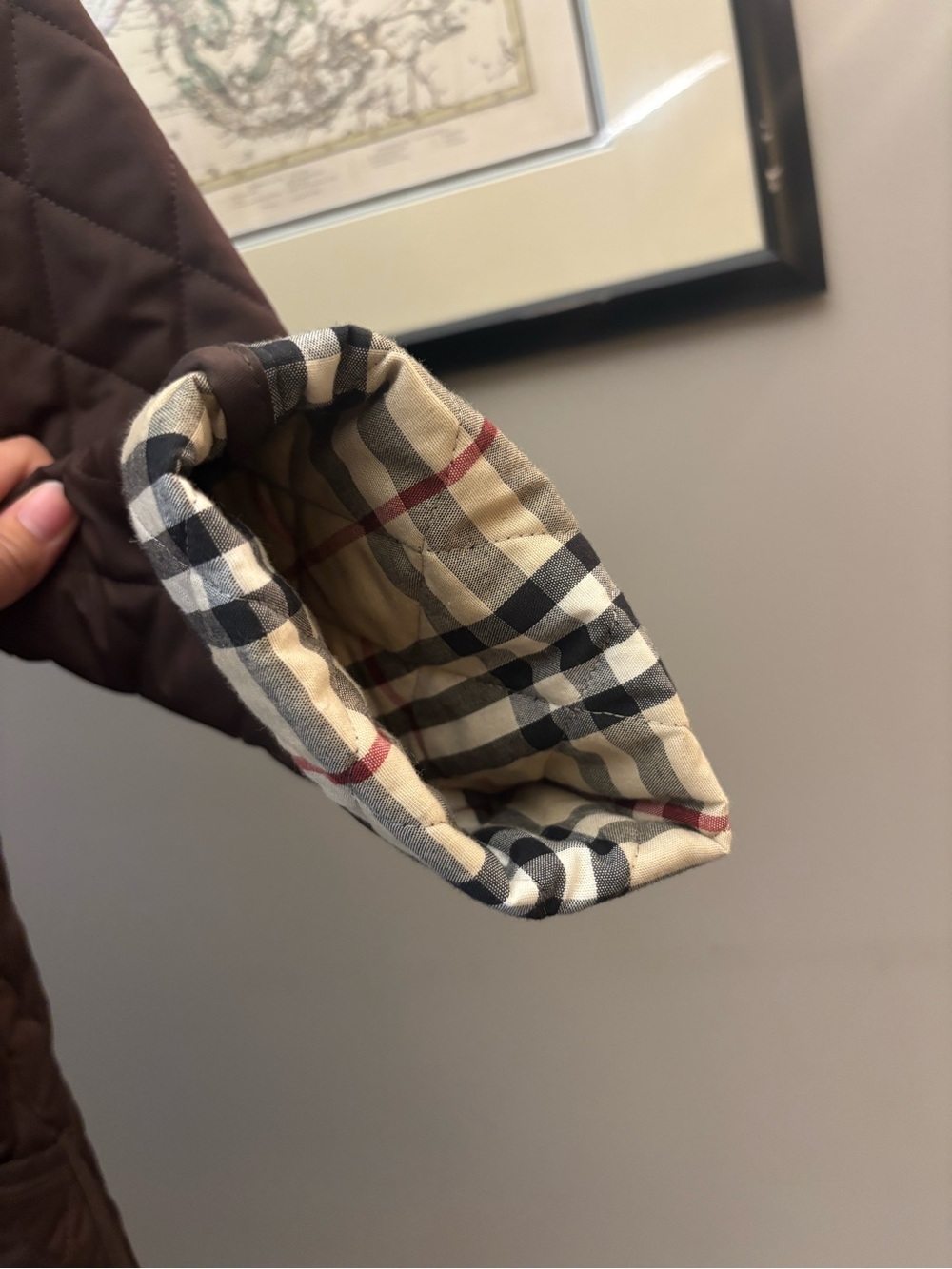 Burberry Made-in-England Brown Quilted Lightweight Jacket - Picture 4 of 10